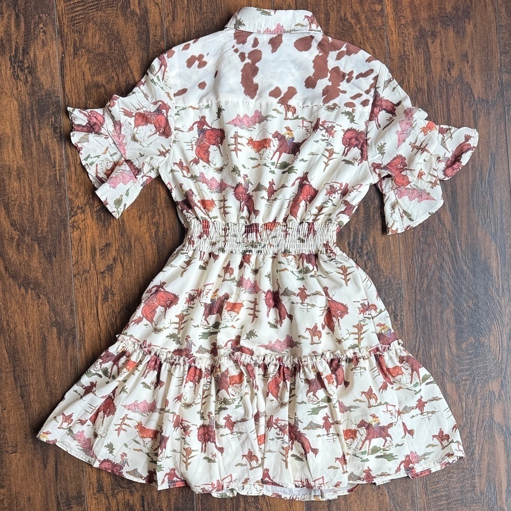 Fashion Express dress size small rodeo print (G2) - Picture 7 of 10